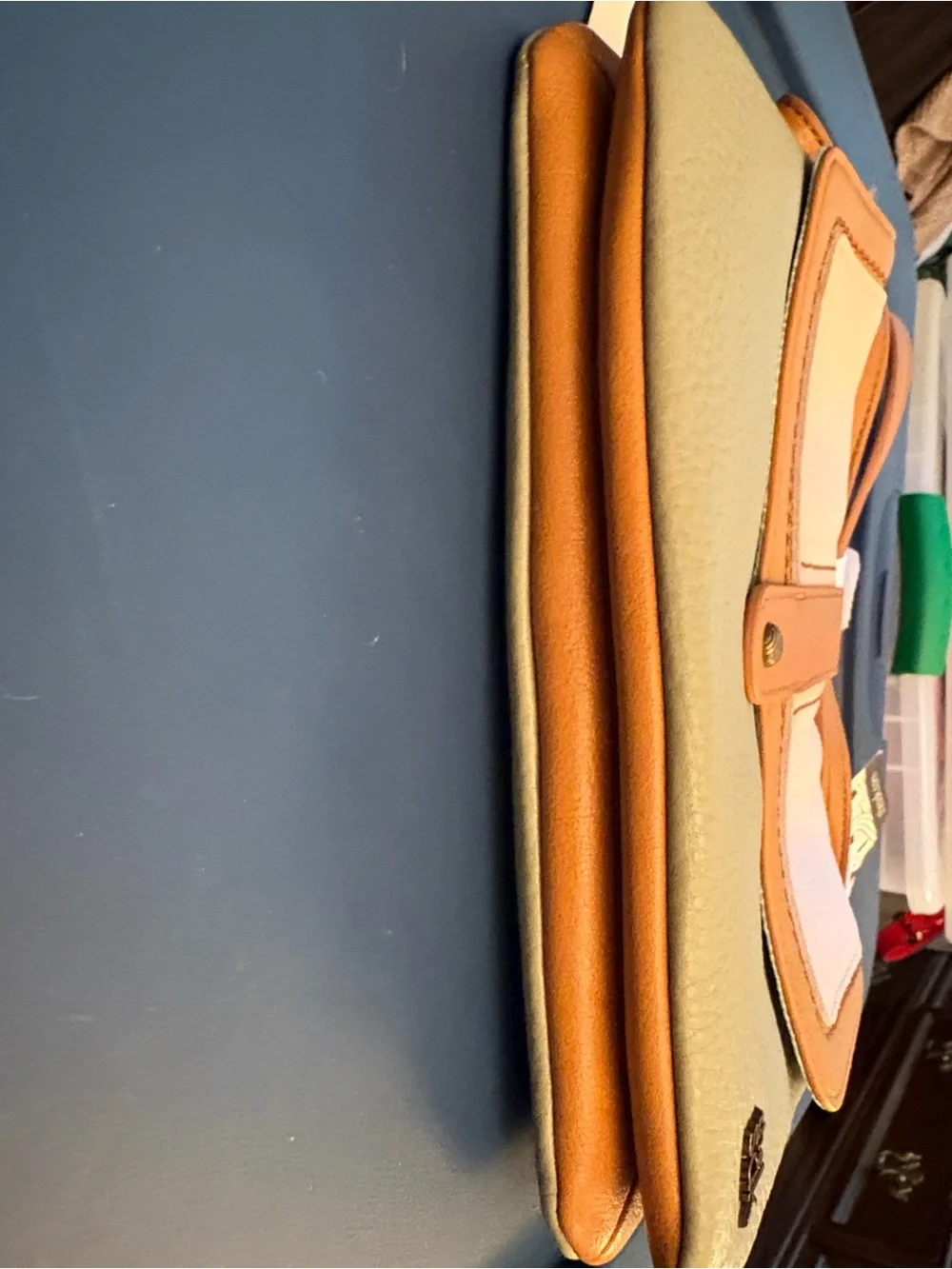 The Sak Two-Tone Sage Green, White & Tan Crossbody